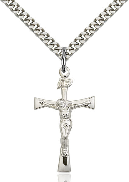 Sterling Silver Maltese Crucifix Necklace Set