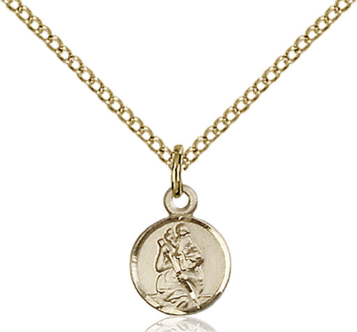 Gold-Filled Saint Christopher Necklace Set