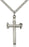 Sterling Silver Carpenter Cross Necklace Set
