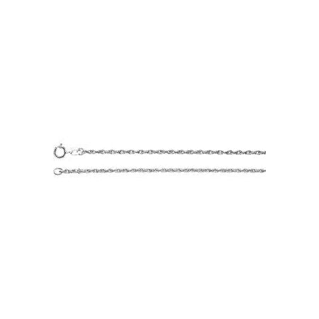 18-inch Rope Chain with Spring Ring - Sterling Silver
