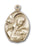 14K Gold Madonna and Child Pendant - Engravable