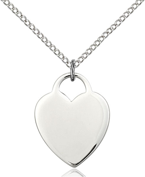 Sterling Silver Heart Necklace Set