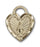 14K Gold Miraculous Heart Pendant
