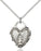 Sterling Silver Miraculous Heart Necklace Set