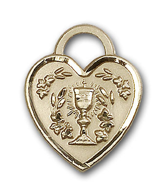 Gold-Filled Communion Heart Necklace Set