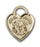 14K Gold Communion Heart Pendant - Engravable