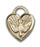 14K Gold Confirmation Heart Pendant - Engravable