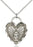 Sterling Silver Miraculous Heart Necklace Set