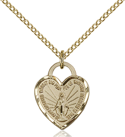 Gold-Filled Miraculous Heart Necklace Set