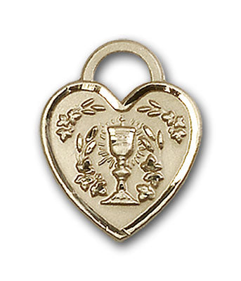 14K Gold Communion Heart Pendant - Engravable