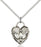 Sterling Silver Confirmation Heart Necklace Set