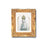 Antique Gold leaf Resin Frame with Sterling Silver Our Lady of Fatima Image