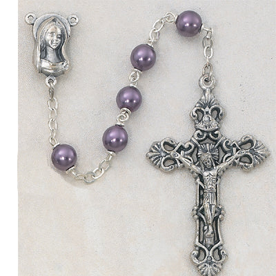 7MM Amethyst Pearl Rosary