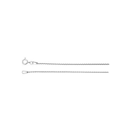 16-inch Baby Wheat Chain with Spring Ring - Sterling Silver