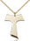 Gold-Filled Tau Cross Necklace Set