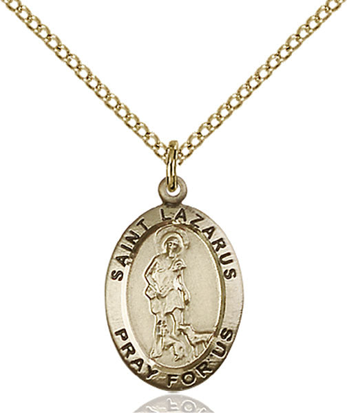 Gold-Filled Saint Lazarus Necklace Set