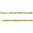 20-inch Diamond Cut Rope Chain with Lobster Clasp - 14K Yellow Gold
