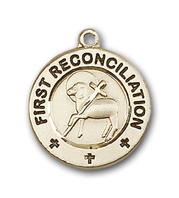 14K Gold First Reconciliation and Penance Pendant
