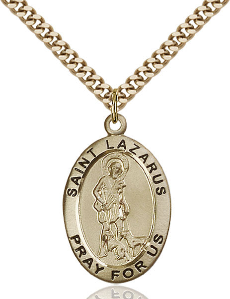 Gold-Filled Saint Lazarus Necklace Set