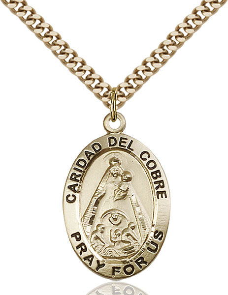 Gold-Filled Caridad Del Cobre Necklace Set