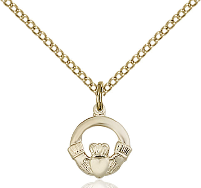 Gold-Filled Claddagh Necklace Set
