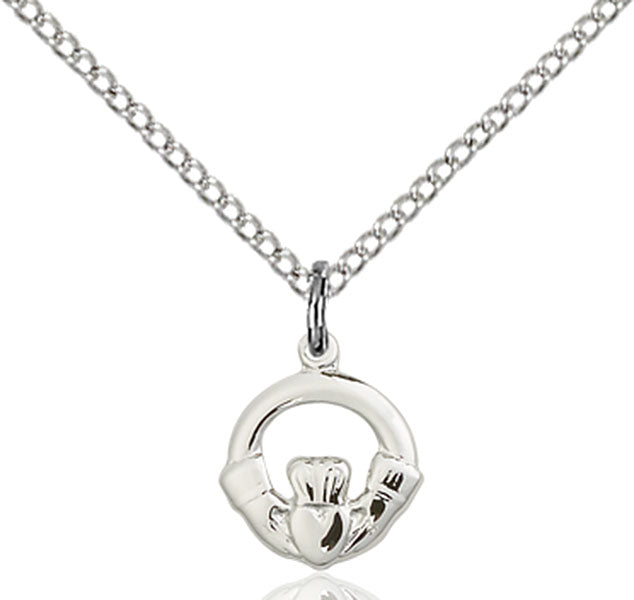 Sterling Silver Claddagh Necklace Set