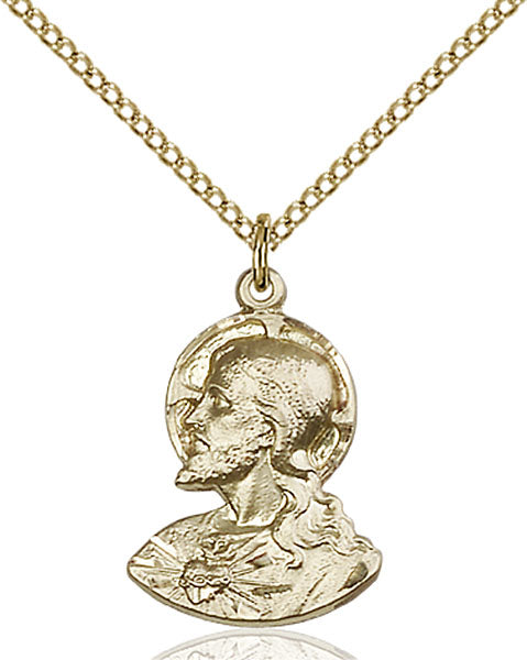 Gold-Filled Head of Christ Necklace Set