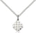 Sterling Silver Jerusalem Cross Necklace Set