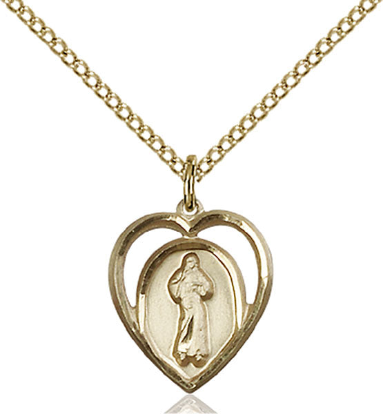Gold-Filled Divine Mercy Necklace Set