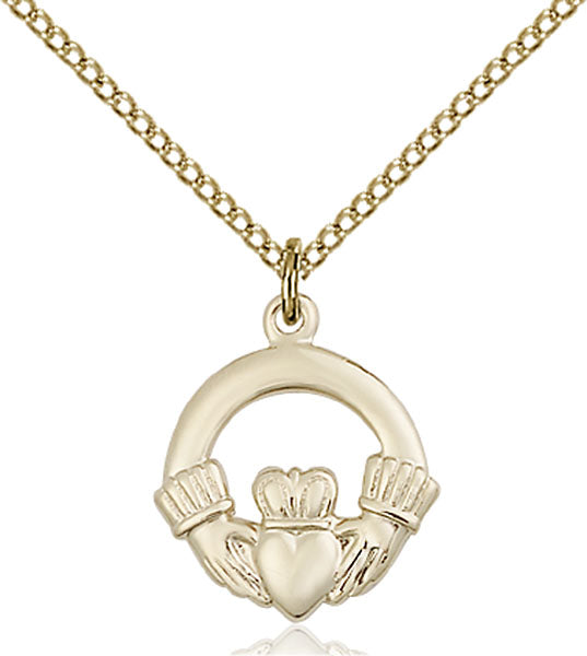 Gold-Filled Claddagh Necklace Set