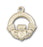 14K Gold Claddagh Pendant