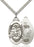 Sterling Silver Saint Michael and National Guard Necklace Set