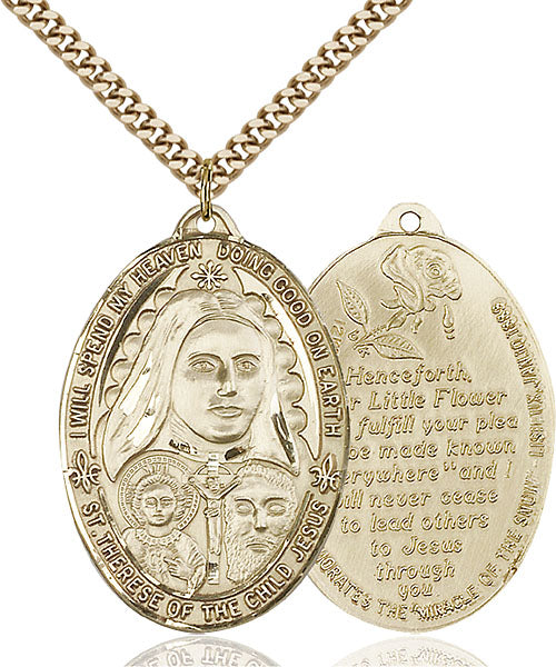 Gold-Filled Saint Therese Necklace Set