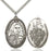 Sterling Silver Saint Therese Necklace Set