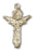 14K Gold Trinity Crucifix Pendant