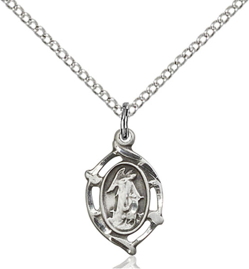 Sterling Silver Guardian Angel, Angel Jewelry Necklace Set