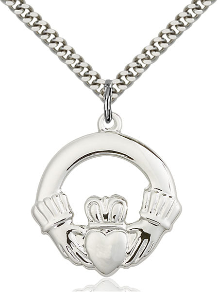 Sterling Silver Claggagh Necklace Set