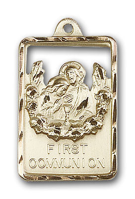 14K Gold Communion and First Reconciliation Pendant - Engravable