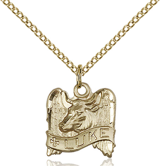 Gold-Filled Saint Luke Necklace Set