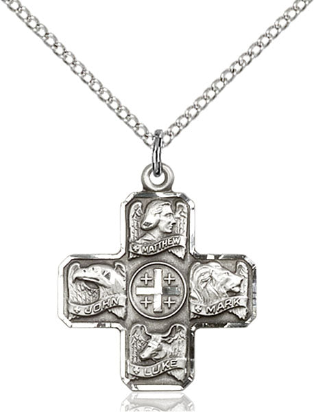 Sterling Silver Evangelist Necklace Set