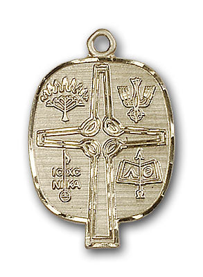 14K Gold Presbyterian Pendant - Engravable