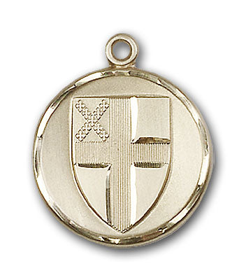 14K Gold Episcopal Pendant - Engravable