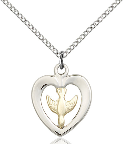 Two-Tone GF/SS Holy Spirit Necklace Set