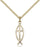 Gold-Filled Fish and Cross Necklace Set