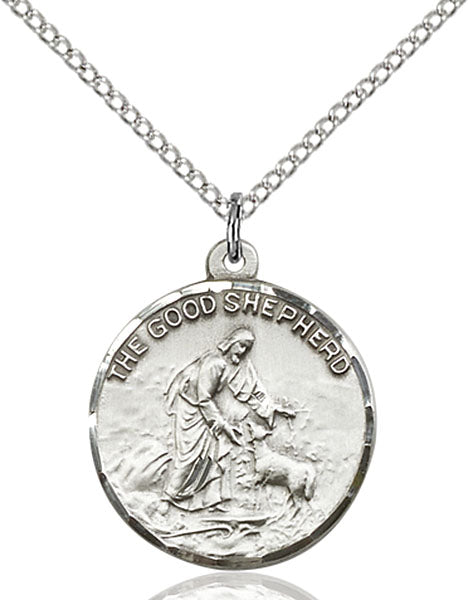 Sterling Silver Good Shepherd Necklace Set