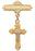 Gold over Silver Crucifix Rhodium Baby Pin