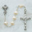 Sterling Silver 6X6 Pearl Heart Communion Rosary