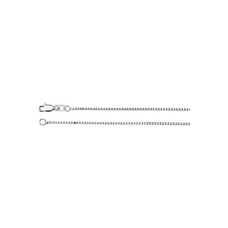 18-inch Box Chain with Lobster Clasp - Sterling Silver