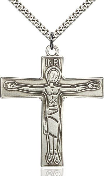 Sterling Silver Cursillio Cross Necklace Set