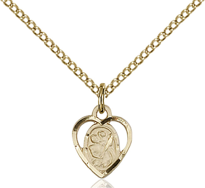 Gold-Filled Saint Christopher Necklace Set